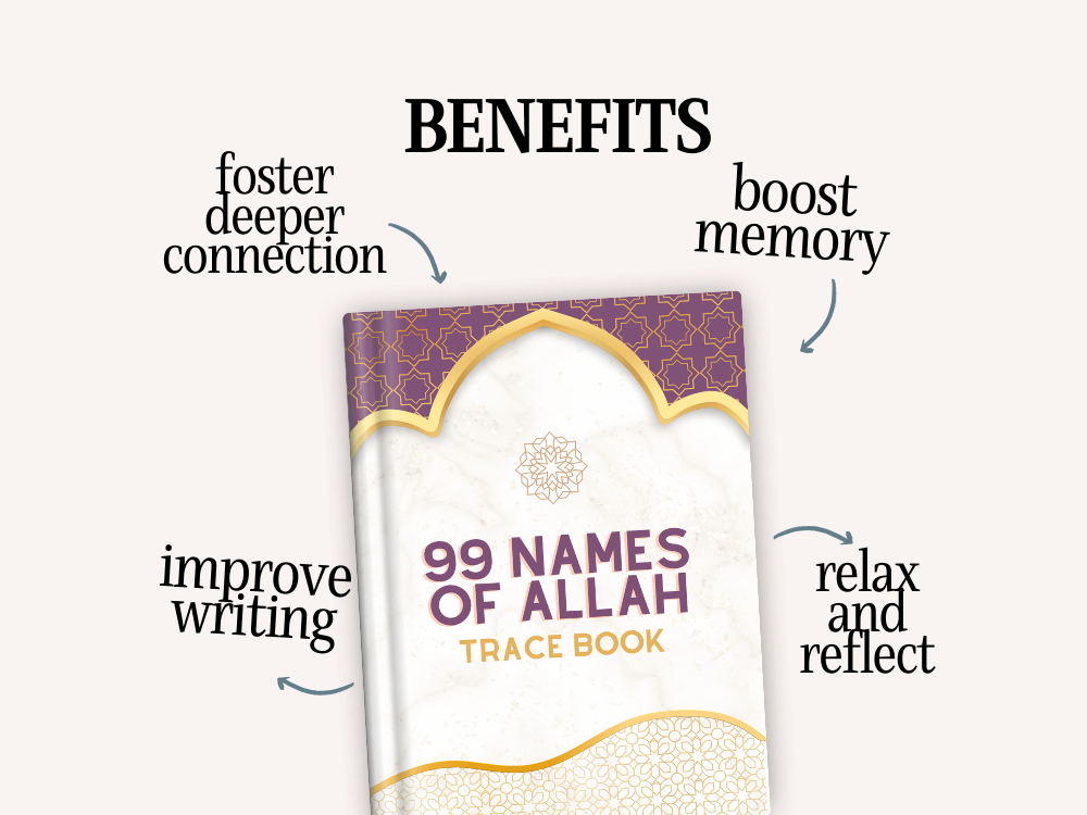 99 Names of Allah Tracing Book